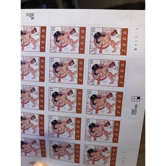 Y2K Baby New Year 2000 - Pane of 20 (33 cent ) Stamps 1999 - Picture 4 of 5